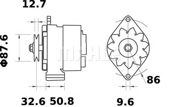 MAHLE ORIGINAL MG 316 Alternator
